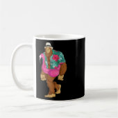 Mug Bigfoot Sasquatch Flamant rose rose Aloha Beach Ha (Gauche)