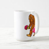 Mug Bigfoot Sasquatch Funny Valentines Jour Amour (Devant droit)