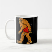Mug Bigfoot Sasquatch Heart With Arrow Funny Valentine (Gauche)