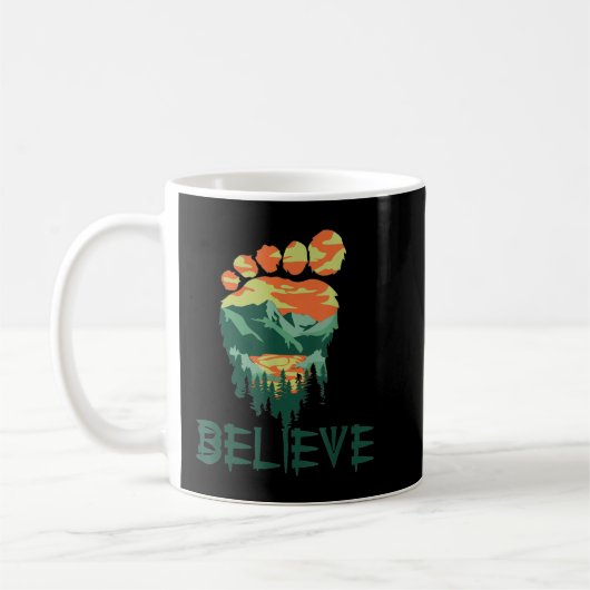 Mug Bigfoot Sasquatch Pied Yeti Believe Camping Randon (Gauche)