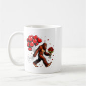 Mug Bigfoot Valentines Day Funny Sasquatch Hearts Love (Gauche)