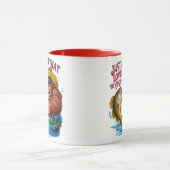 Mug Bigfoots Juste un enfant qui aime pêcher (Centre)