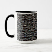 Mug Bijou en diamant motif élégant argent noir (Gauche)