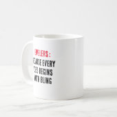 Mug Bijoutiers : Parce que chaque baiser commence avec (Devant gauche)