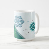 Mug Bijoux de flocon de neige 3D (Devant droit)