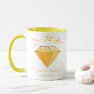 Mug Bijoux en pierre de diamant jaune. 50 Mariages d'o