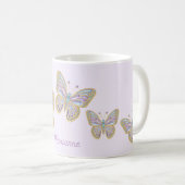 Mug Bijoux Papillons Purple Blue Gold (Devant droit)