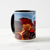 Mug Biker Babe Vampire Foxlla Fougueuse (Devant gauche)