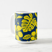 MUG BIKINI ROSE (BLEU FONCÉ/JAUNE) (Devant gauche)