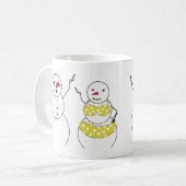 Mug Bikini Time Bonhommes de neige (Devant gauche)