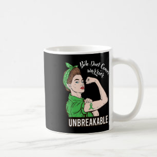 Mug Bile Duct Cancer Guerrier Incassable Femmes fortes