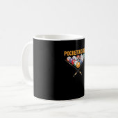 Mug Billard amusant Joueur Billard 8 balles (Devant gauche)