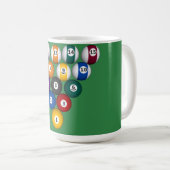 Mug Billard / Ballons de piscine : Musique personnalis (Devant droit)