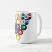 Mug Billard / Ballons de piscine : Musique personnalis (Devant droit)