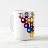 Mug Billard / Ballons de piscine : Musique personnalis (Devant gauche)