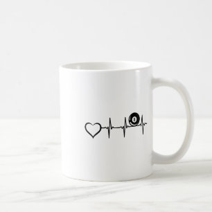 Mug Billard de piscine à 8 balles - Coeur de battement