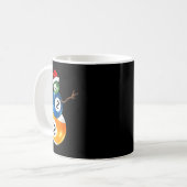 Mug Billard Noël Snowman Avec Table De Billard (Devant gauche)