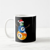Mug Billard Noël Snowman Avec Table De Billard (Gauche)
