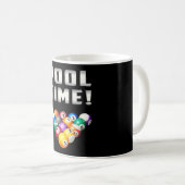 Mug Billard Snooker Pool Billard 8 Ball Drôle cadeau (Devant droit)