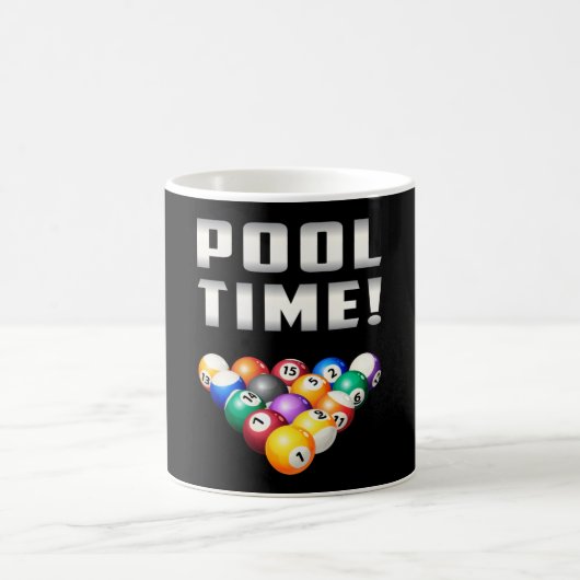 Mug Billard Snooker Pool Billard 8 Ball Drôle cadeau (Centre)