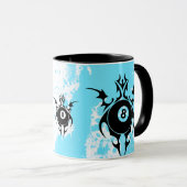 Mug billard. tribal. (Devant droit)
