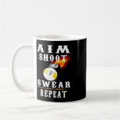 Mug Billard Vintage Retro Pool (Gauche)