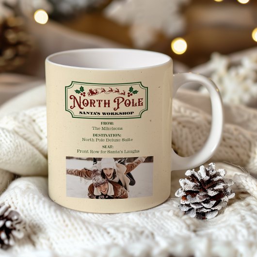 Mug Billet de Noël Express Polaire Photo