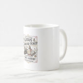 Mug Billet de train Jésus Voyage Billet de train Jésus (Devant droit)