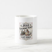 Mug Billet de train Jésus Voyage Billet de train Jésus (Centre)
