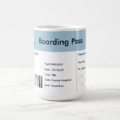 Mug Billet Faire-part de grossesse sur le thème du voy (Centre)