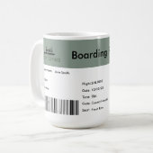 Mug Billets neutres de la compagnie aérienne Faire-par (Devant gauche)