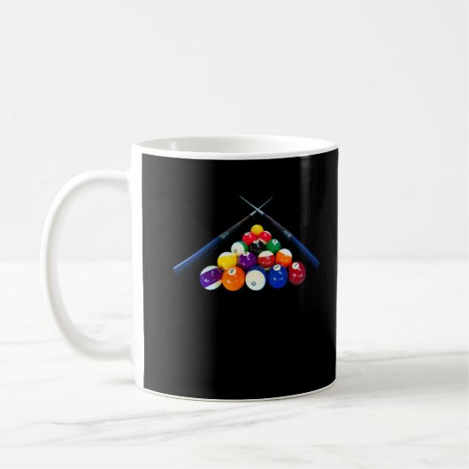 Mug Billiard Balls Cue Pool 8 Ball Player (Gauche)