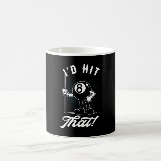 Mug Billiard Cue Sports Funny 8 Ball Cartoon Pool (Centre)