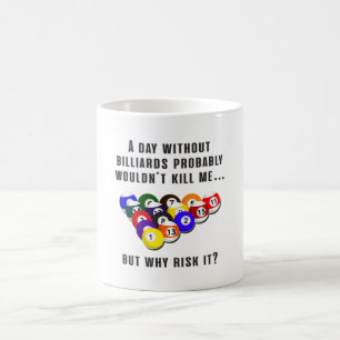 Mug Billiard Snooker Pool Billiards Drôle Idée cadeau