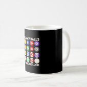 Mug Billiards Snooker Rub My Balls For Good Luck (Devant droit)