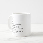 Mug Billy name, Editable name, Custom name (Devant gauche)