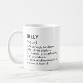 Mug Billy name, Editable name, Custom name (Gauche)