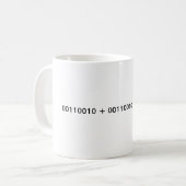 Mug Binaire - 2 + 2 = 4 (Devant gauche)