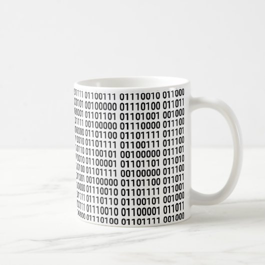 Mug Binaire : J'aime programmer (Droite)