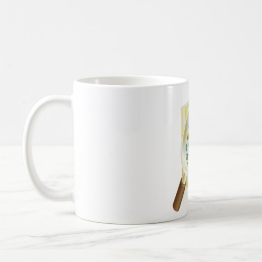 Mug Binary Data Magnification de verre Recherche de fi (Gauche)