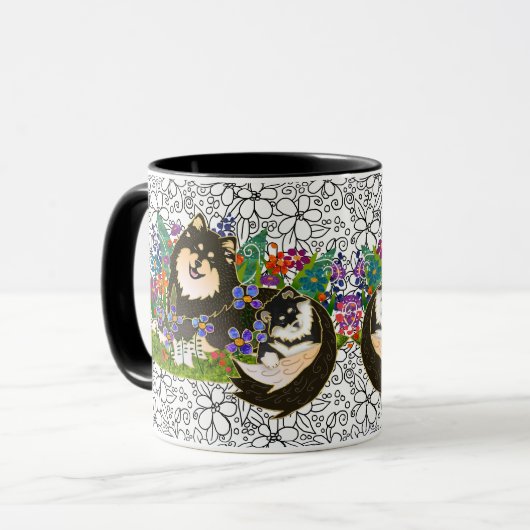 Mug BINDI LAPPY Finlandais Lapphund taille de couleur  (Devant gauche)