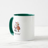 Mug Bingle Jells Père Noël et Rudolph Holiday Coffee M (Devant gauche)