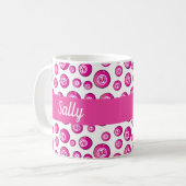 Mug Bingo Balls Rose Personnalisé (Devant gauche)