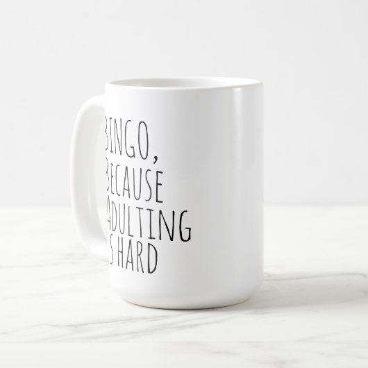Mug Bingo drôle (Devant gauche)