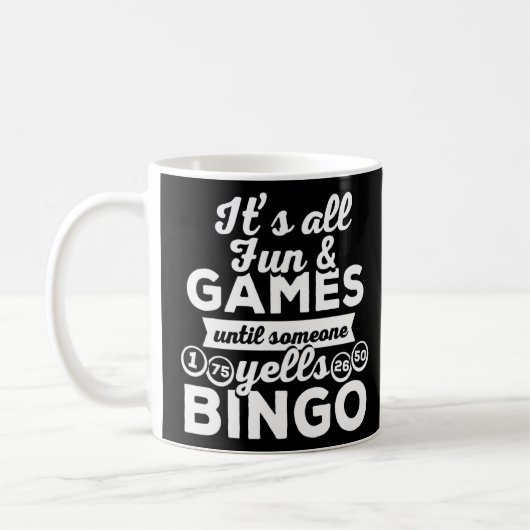 Mug Bingo Yells Funny Bingo Caller Outfit Bingo Playe (Gauche)