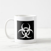 Mug Bio risque ou noir de avertissement de symbole de (Gauche)