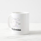 Mug Biochimie d'équipe (cycle d'acide citrique de (Devant gauche)
