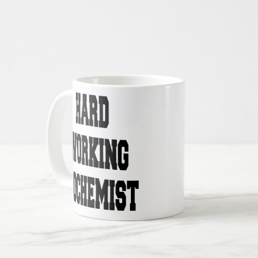 Mug Biochimiste au travail difficile (Devant gauche)
