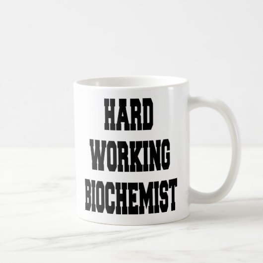 Mug Biochimiste au travail difficile (Droite)