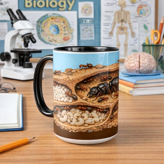 Mug Biologie de la colonie de fourmis
